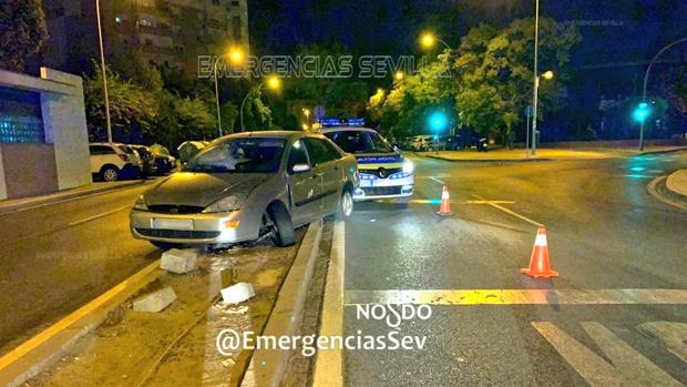 Un conductor se sale de la vía cuadruplicando la tasa máxima de alcoholemia