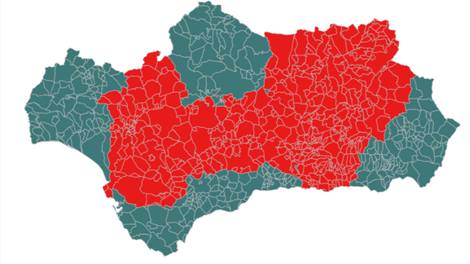 Listado completo de los municipios de Andalucía con cierre perimetral por el coronavirus