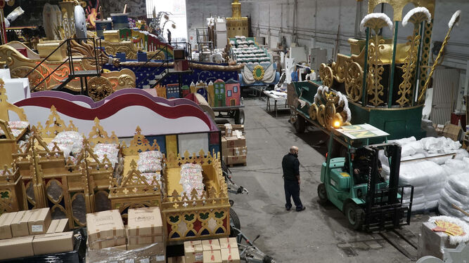 La Cabalgata de Reyes Magos de Sevilla 2022 toma forma