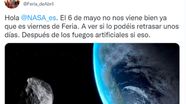 La NASA apunta al viernes de Feria de Sevilla 2022 como fin de la Tierra y las redes arden en buen humor